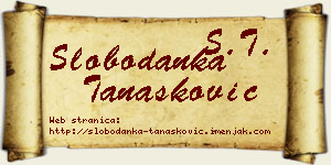 Slobodanka Tanasković vizit kartica